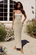 Load image into Gallery viewer, Angelic Sequin Maxi Dress - Champagne
