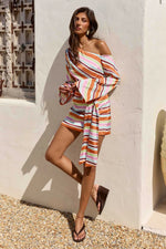 Load image into Gallery viewer, Tullah One Shoulder Mini Dress - Tullah Orange
