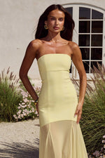 Load image into Gallery viewer, Remi Strapless Maxi Dress - Lemon
