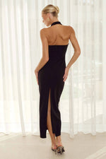 Load image into Gallery viewer, Franca Halter Midi Dress - Black
