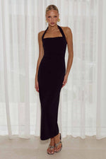 Load image into Gallery viewer, Franca Halter Midi Dress - Black
