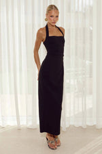 Load image into Gallery viewer, Franca Halter Midi Dress - Black
