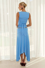 Load image into Gallery viewer, Lune V-Neck Top - Azure
