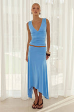 Load image into Gallery viewer, Lune Handkerchief Midi Skirt - Azure
