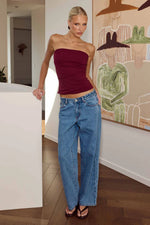 Load image into Gallery viewer, Ashton Strapless Top - Berry
