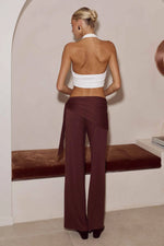 Load image into Gallery viewer, Tolani Side Tie Pants - Espresso
