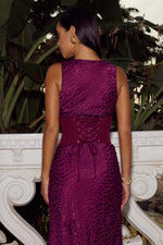 Load image into Gallery viewer, Uma Underbust Waist Bustier - Plum
