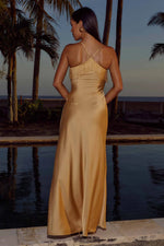 Load image into Gallery viewer, Carissa Scoop Neck Maxi Dress - Honey
