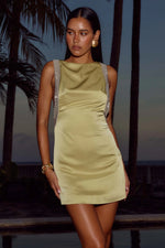 Load image into Gallery viewer, Remy Racerback Mini Dress - Pear
