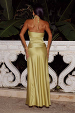 Load image into Gallery viewer, Elizo Halter Maxi Dress - Pear
