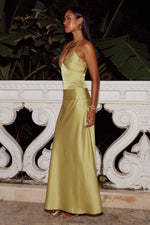 Load image into Gallery viewer, Elizo Halter Maxi Dress - Pear
