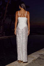 Load image into Gallery viewer, Odelia Bodysuit Maxi Dress - White
