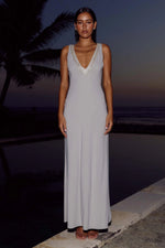 Load image into Gallery viewer, Sybilla Low V-Neck Maxi Dress - Ash
