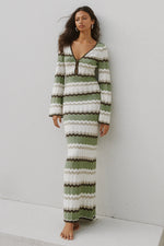 Load image into Gallery viewer, Caprice Maxi Dress - Green Combo

