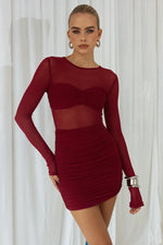 Load image into Gallery viewer, Lamoura Mini Dress - Wine
