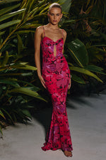 Load image into Gallery viewer, Marlini Maxi Dress - Pink Floral
