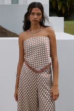 Load image into Gallery viewer, Milani Scarf Top - Chocolate Geo
