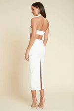 Load image into Gallery viewer, Dani Midi Dress - White
