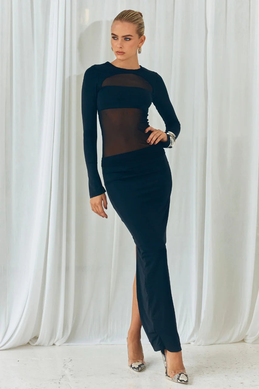 Ayana Maxi Skirt - Black