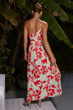 Load image into Gallery viewer, Akeli Maxi Dress - Orange Botanica
