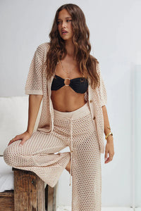 Jaida Top + Pants Set - Sand