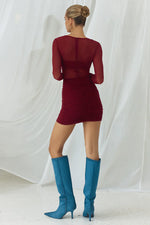 Load image into Gallery viewer, Lamoura Mini Dress - Wine
