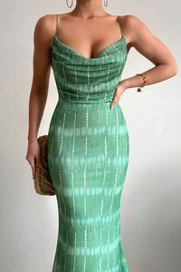 Sol Mesh Dress - Nori Print