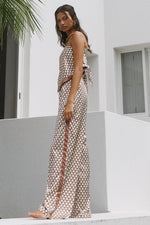 Load image into Gallery viewer, Milani Satin Pants - Chocolate Geo
