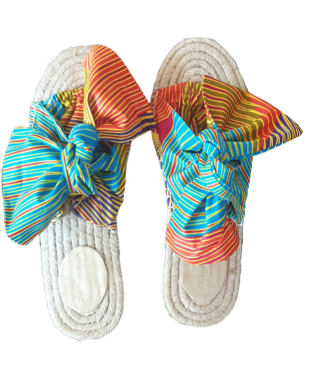 Kente Bow Espadrilles The Society