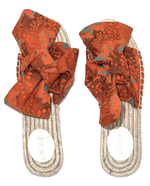 Load image into Gallery viewer, Orange Shwe Bow Espadrilles
