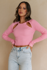 Load image into Gallery viewer, Caitrin Knit Top - Bubblegum
