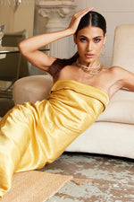 Load image into Gallery viewer, Leila Slip Dress - Marigold
