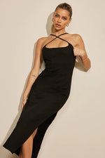 Load image into Gallery viewer, Aston Midi Dress - Black
