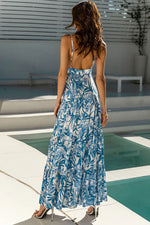 Load image into Gallery viewer, Kiah Maxi Dress - Blue Floral
