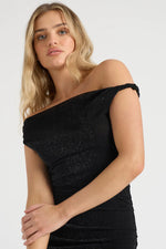 Load image into Gallery viewer, The Twist Mini Dress - Black
