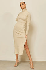 Load image into Gallery viewer, Amore Midi Dress - Oatmeal
