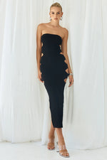 Load image into Gallery viewer, Nalini Midi Dress - Black
