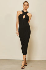 Load image into Gallery viewer, Celina Midi Dress - Black
