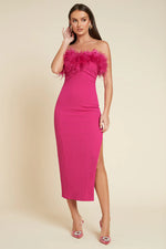 Load image into Gallery viewer, Valentina Midi Dress - Fuchsia
