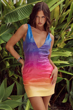 Load image into Gallery viewer, Malibu Mini Dress - Sunset

