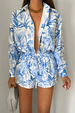 Load image into Gallery viewer, Kiah Shirt - Blue Floral
