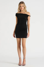 Load image into Gallery viewer, The Twist Mini Dress - Black
