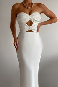 Mich Slip Dress - White