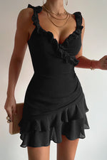 Load image into Gallery viewer, Mincia Mini Dress - Black
