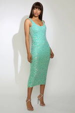 Load image into Gallery viewer, Karolina Midi Dress - Aqua
