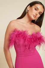 Load image into Gallery viewer, Valentina Midi Dress - Fuchsia
