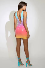 Load image into Gallery viewer, Malibu Mini Dress - Rainbow
