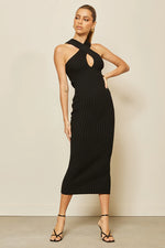 Load image into Gallery viewer, Celina Midi Dress - Black
