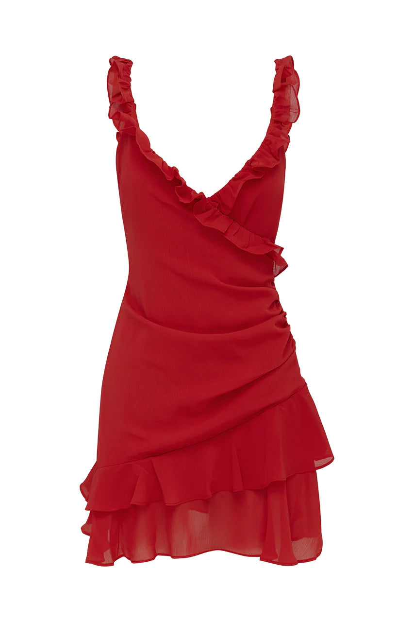 Mincia Mini Dress - Red