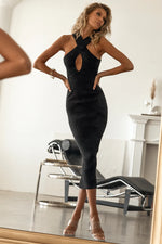 Load image into Gallery viewer, Celina Midi Dress - Black
